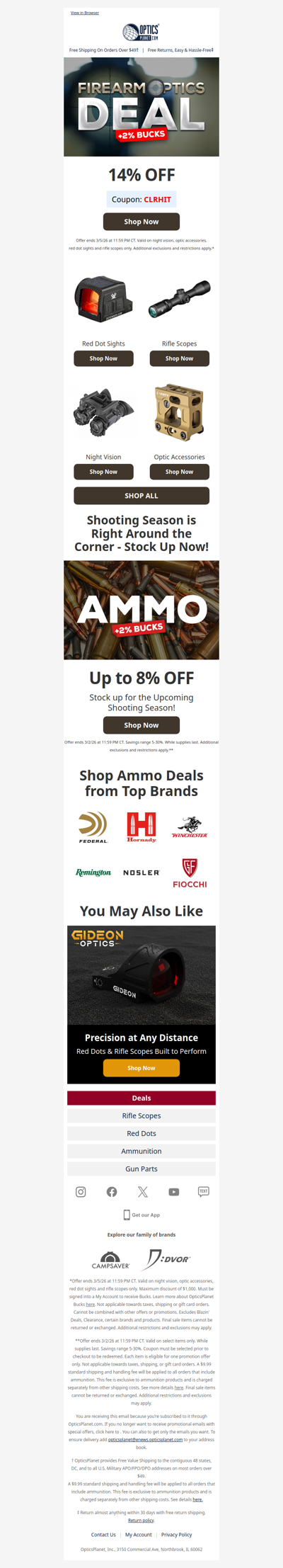 14% OFF Red Dots, Rifle Scopes & Night Vision