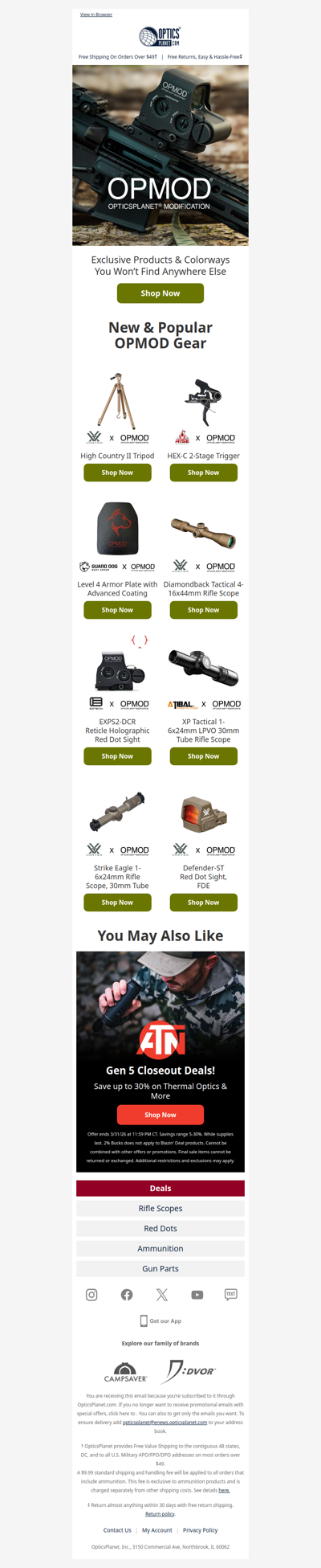 Exclusive OPMOD™ Products