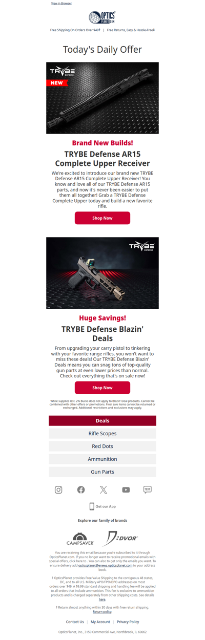 🔥 TRYBE Defense Blazin' Deals 🔥