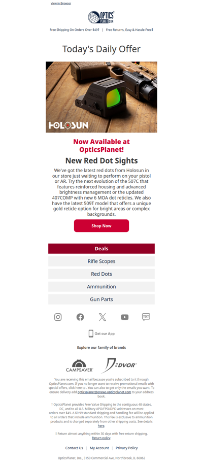 ✨ NEW Holosun Red Dots!