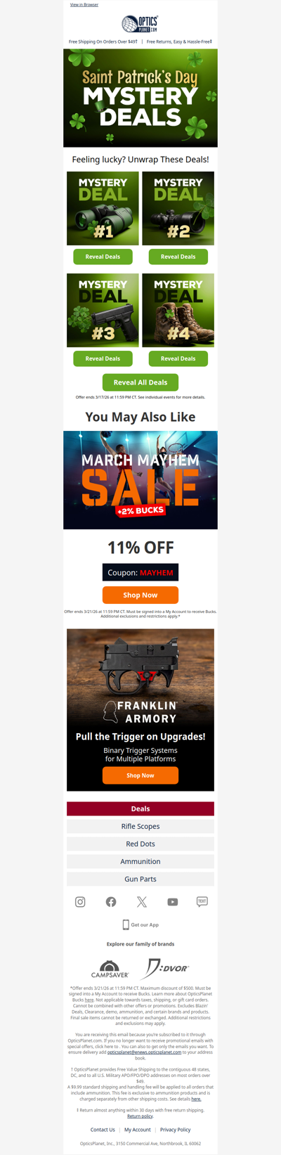 🍀 Last Call: St. Patrick’s Day Mystery Deals!