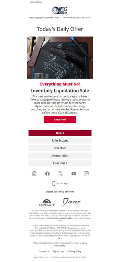 Liquidation Sale: Gear up While You Can!