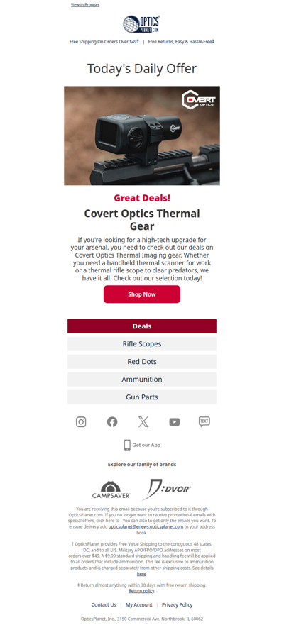 🔥 Red Hot Covert Optics Thermal Deals