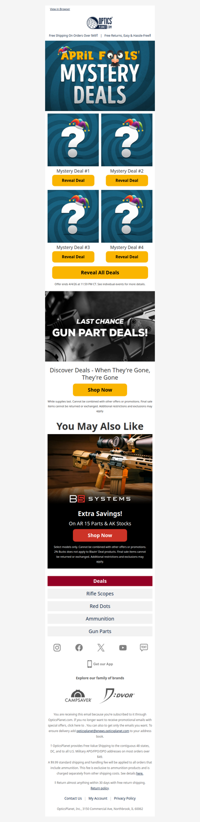 ⏰ Last Chance Gun Part Deals!