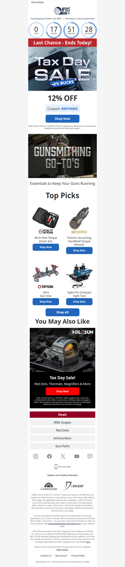 Final Hours ⌛ Don’t Miss Tax Day Deals!