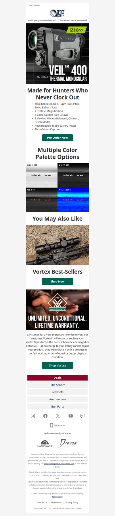 NEW! Vortex Veil 400 Thermal Monocular