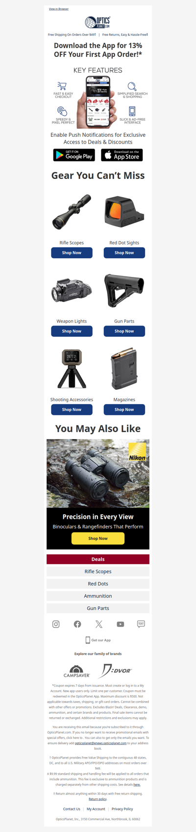 📲 Download the App. Take 13% Off!