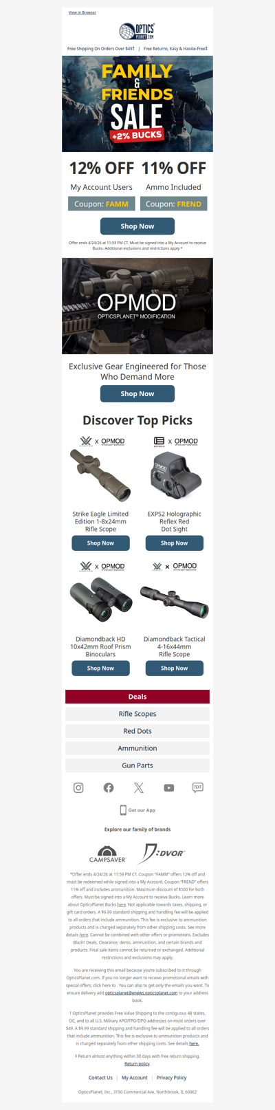 🎉 Up to 12% OFF: Family & Friends Sale 🎉