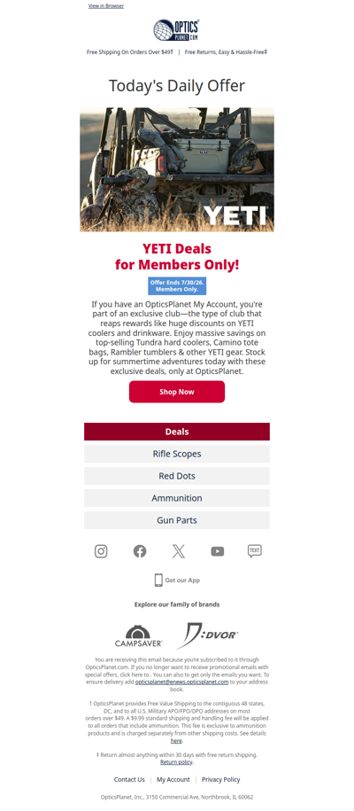 Exclusive Discounts: YETI Coolers & Drinkware