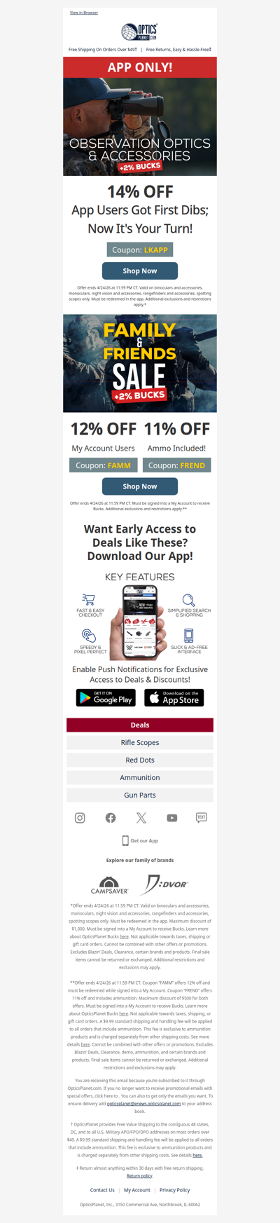 ⬆️ 14% OFF Observation Optics 🔍