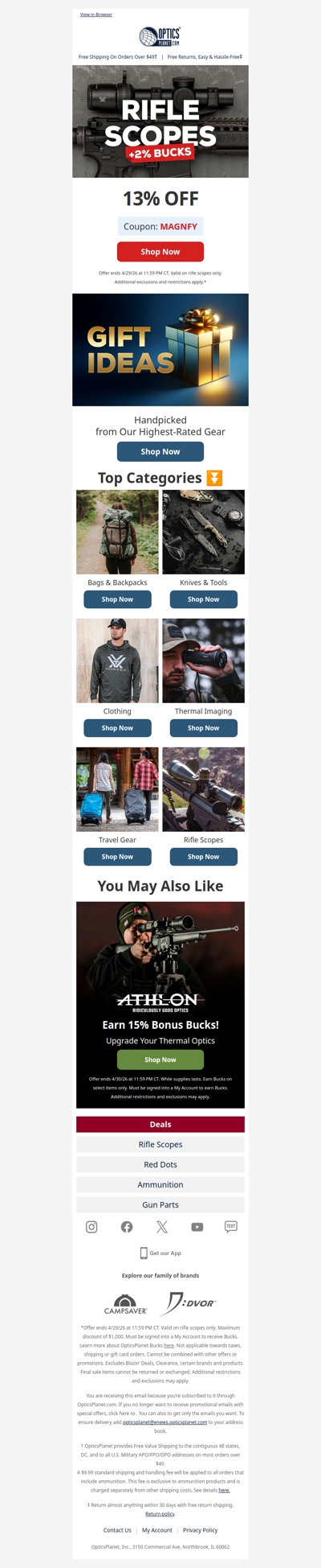 🔒 Lock In: 13% OFF Rifle Scopes 🎯