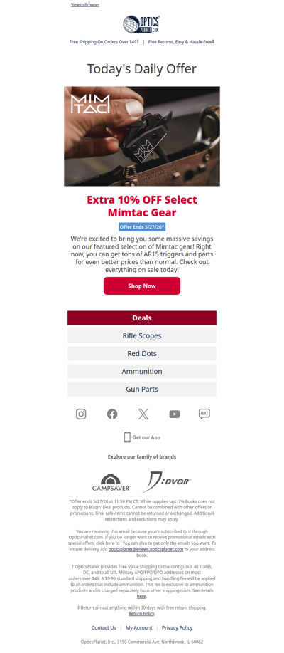 Huge Savings on Featured Mimtac Gear!