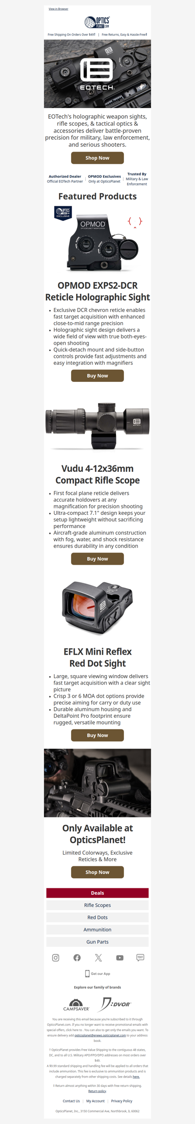EOTech Holographic Sights, Rifle Scopes & More