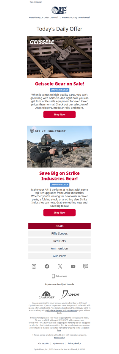 Savings on Geissele & Strike Industries Gear!
