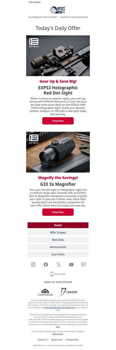 Great Deals on EOTech Optics!