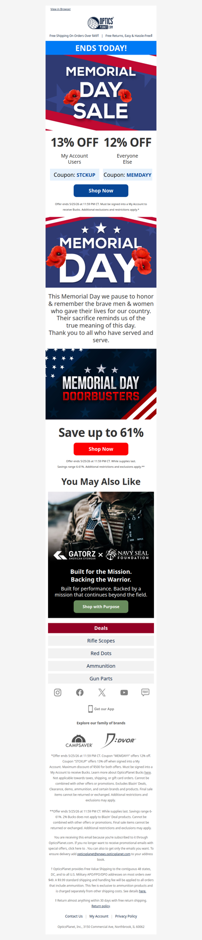 Honoring Memorial Day
