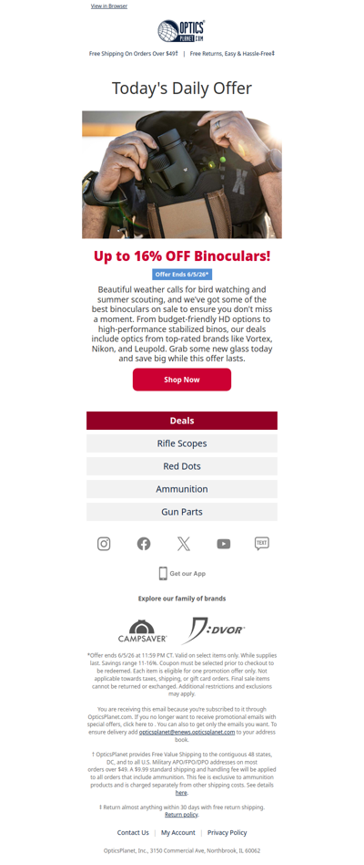 Up to 16% OFF Binoculars!