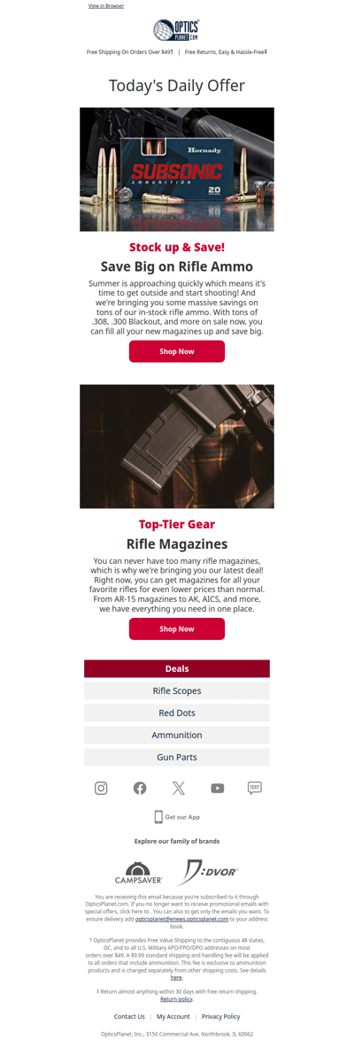 Stock up on Rifle Magazines & Ammo!