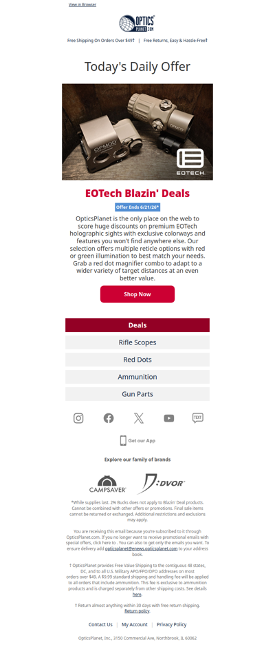 EOTech Blazin Deals 🔥