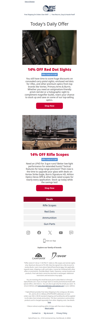 Rifle Scope & Red Dot Sale 💸
