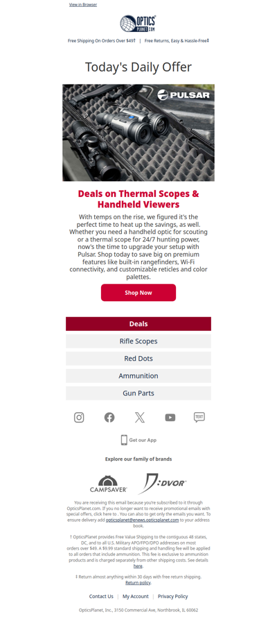 Pulsar Thermal Optics on Sale Now!