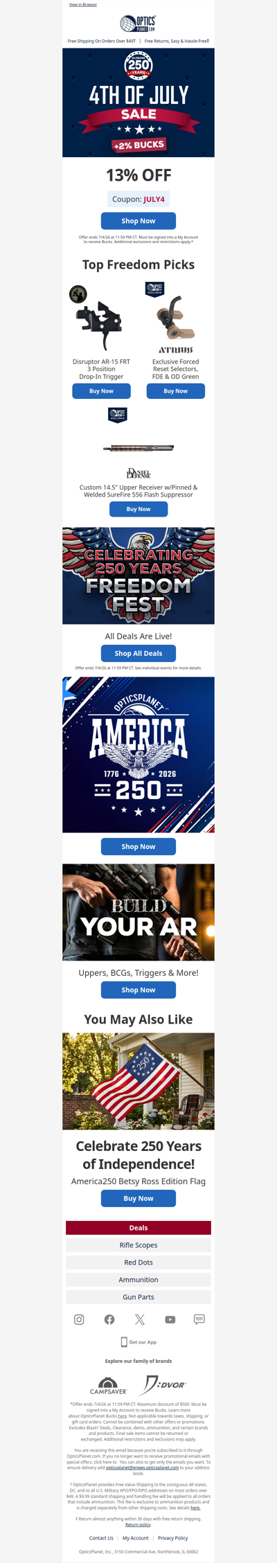 Celebrating 250 Years of Freedom!