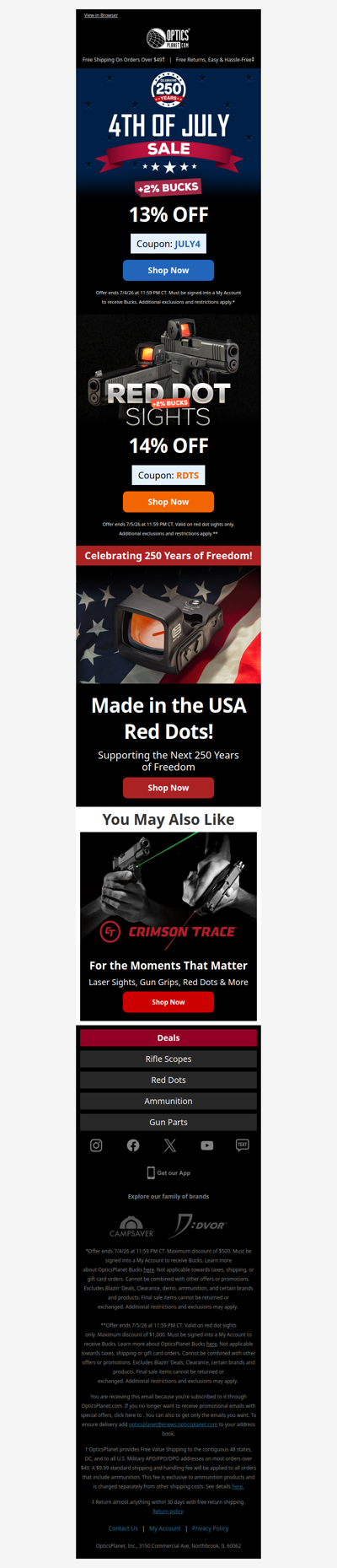 4th of July Sale Continues!