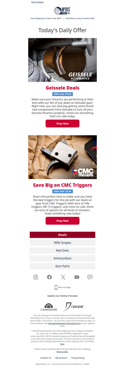 Save Big on Geissele & CMC Triggers!