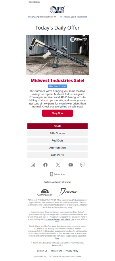 Deals on Midwest Industries Gear!