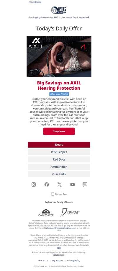 AXIL Hearing Protection on Sale Now