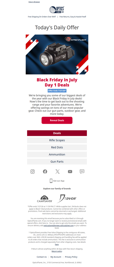 Day 1 of Black Friday in July!