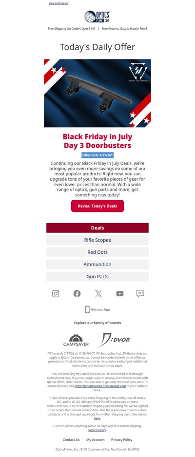 Black Friday in July Day 3!