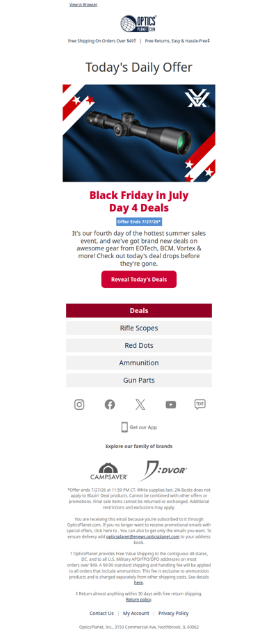 Black Friday in July Continues!