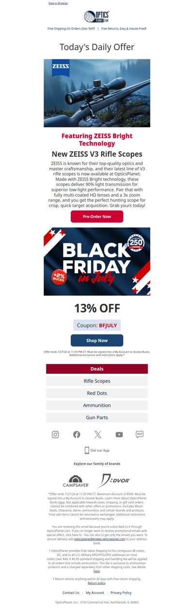 New ZEISS V3 Rifle Scopes ✨