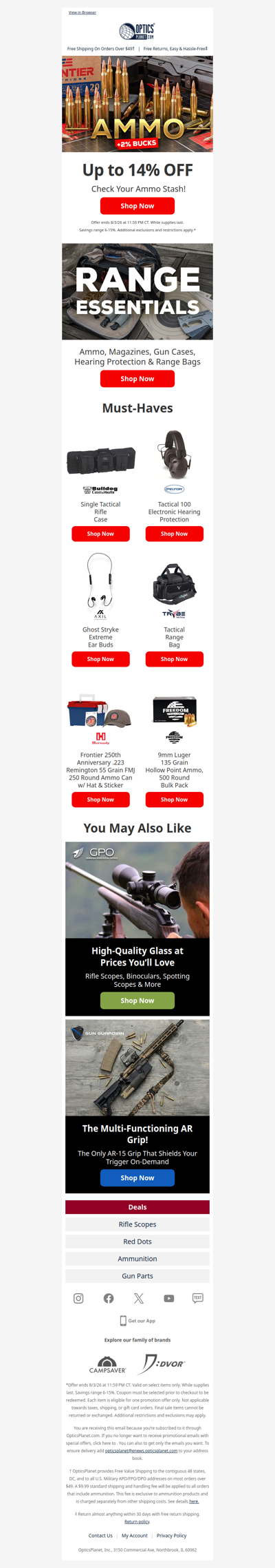 Up to 14% OFF Ammo!