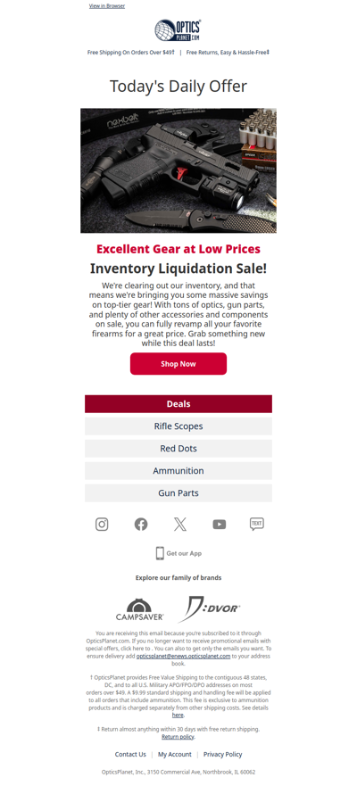 Inventory Liquidation Sale!