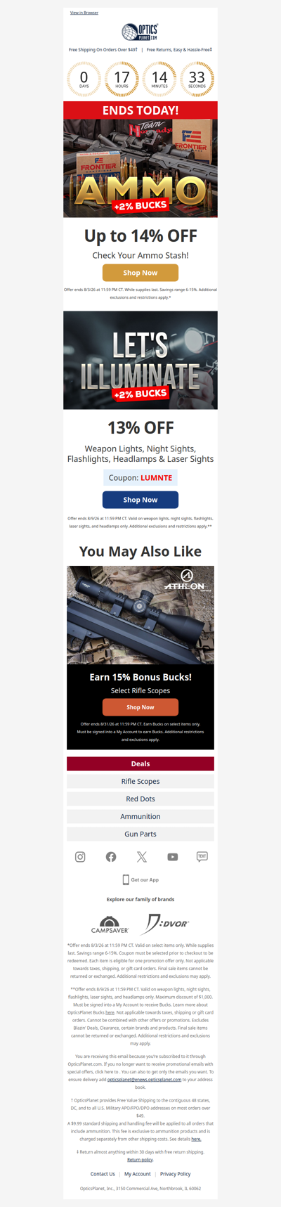 Up to 14% OFF Ammo Last Chance!