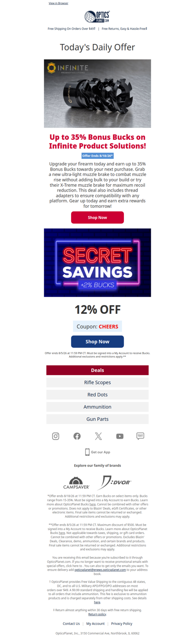 Earn up to 35% Bonus Bucks 💸
