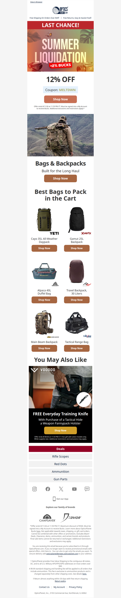 Last Chance – Summer Liquidation!