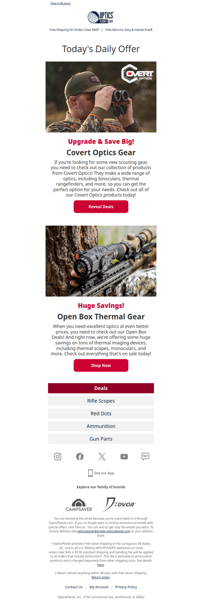 Deals on Open Box Thermal Gear!