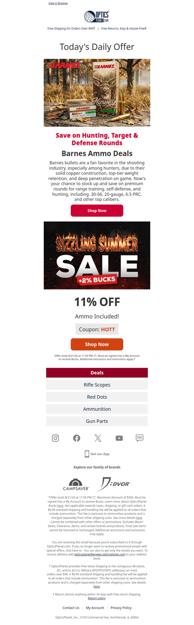Barnes Ammo Bargains