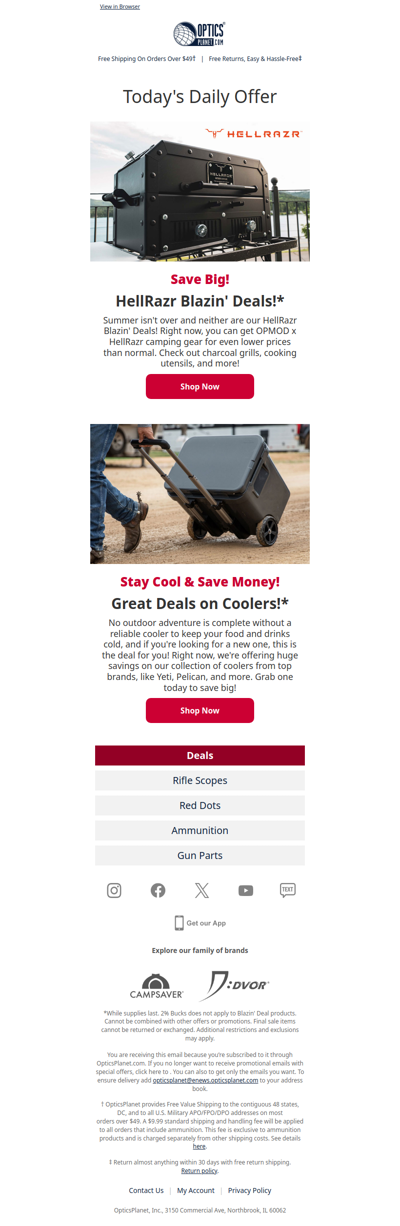 Huge Savings on HellRazr Grilling Gear