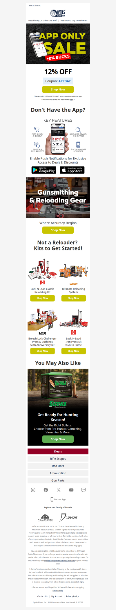 12% OFF in the App