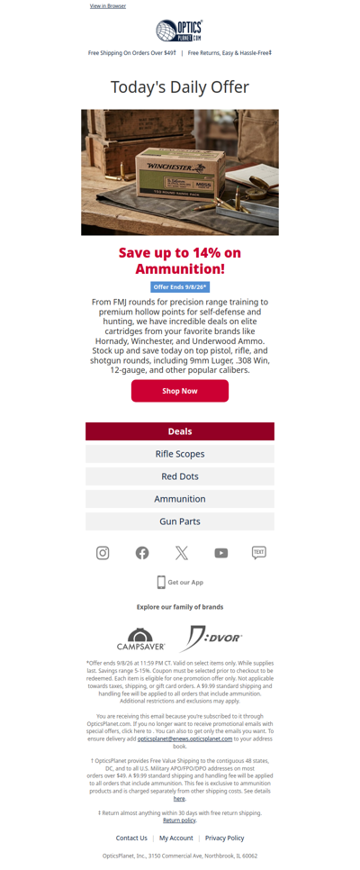 Get up to 14% OFF Ammo!