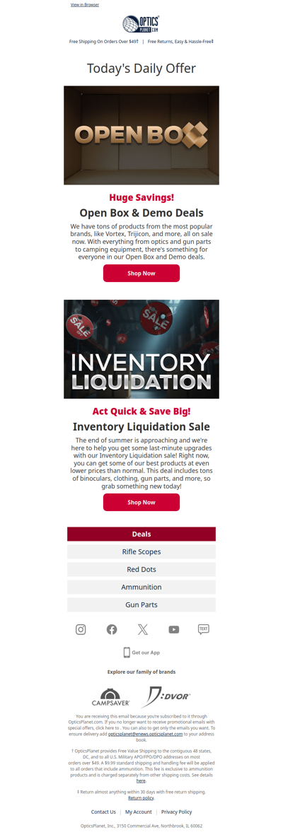 Inventory Liquidation Sale