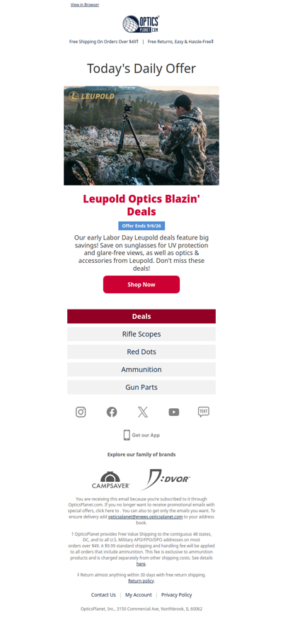 Blazin' Deals on Leupold Optics & Accessories