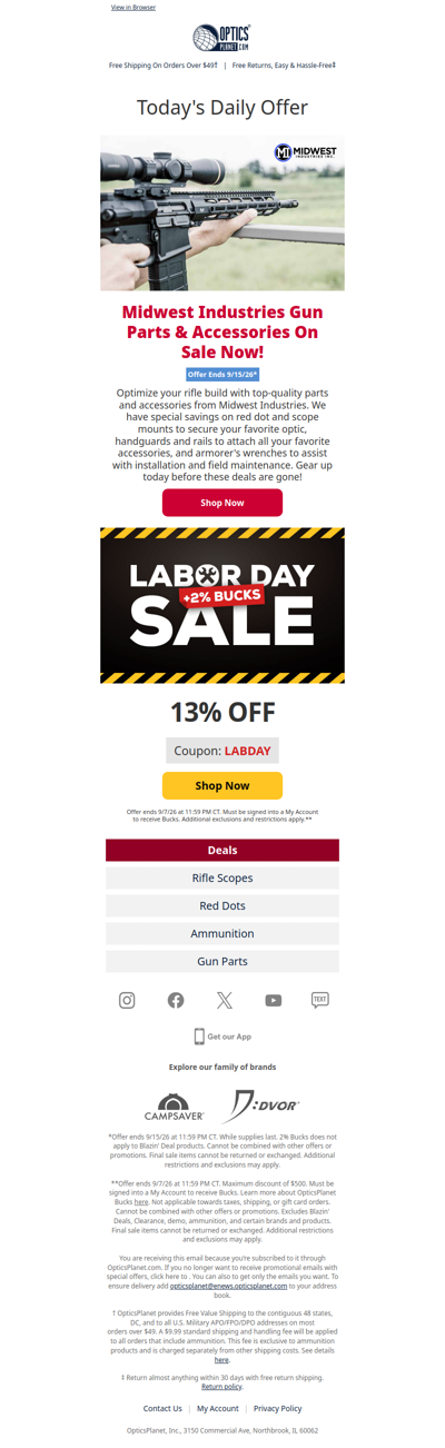 Midwest Industries Sale on Gun Parts & Accessories