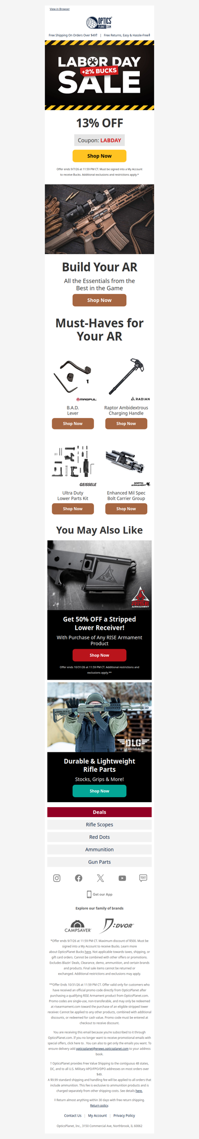 13% OFF – Labor Day Sale!