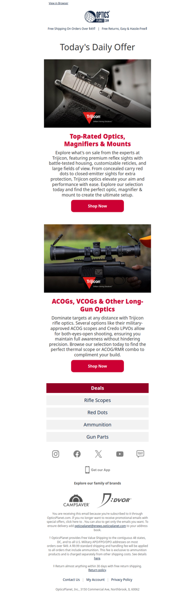 Trijicon ACOG Scopes, RMR Red Dots & More!