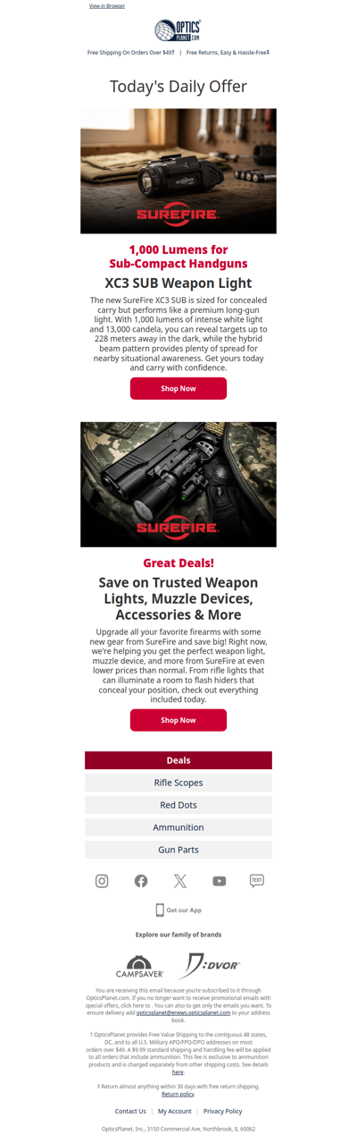 Grab the Latest from SureFire 💡